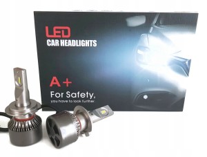 ŻARÓWKI LED H7 COB 50W 12000LM SUPER MOCNA ŻARÓWKA