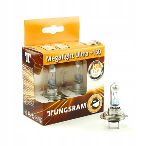 ŻARÓWKI TUNGSRAM H7 MEGALIGHT ULTRA +150% KOMPLET