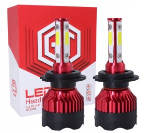 ŻARÓWKI LED H7 GT COB 360° 20000LM WHITE ULTRA MOC