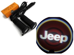 ŚWIATŁA LED POWITALNE LOGO JEEP LASER EFEKT 3D 7W