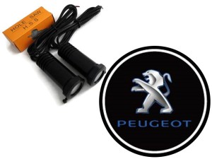 ŚWIATŁA LED POWITALNE LOGO PEUGEOT SUPER MOC 2x7W