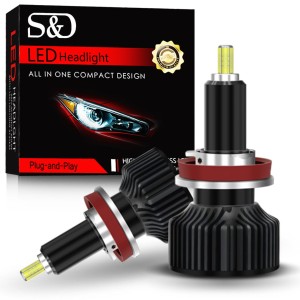 Żarówki LED S&D H9 100W 360° 25000LM Ultra Mocne CAN RETRIFY Automotive