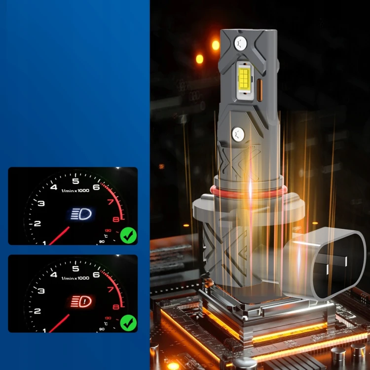 Żarówki LED HB3 9005 S&D Mini Bez Adapterów 8000LM 6500K 1:1 RETRIFY Ciche