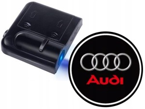 ŚWIATŁA LED POWITALNE LOGO AUDI BEZPRZEWODOWE 3D
