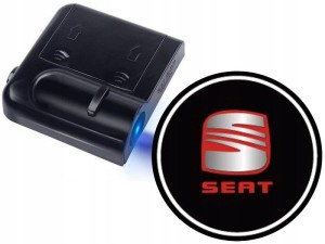 ŚWIATŁA LED POWITALNE LOGO SEAT BEZPRZEWODOWE 3D