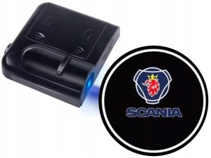 ŚWIATŁA LED POWITALNE LOGO SCANIA BEZPRZEWODOWE 3D