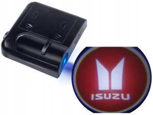 ŚWIATŁA LED POWITALNE LOGO ISUZU BEZPRZEWODOWE 3D