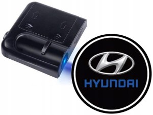 ŚWIATŁA LED POWITALNE LOGO HYUNDAI BEZPRZEWODOWE
