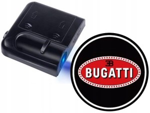 ŚWIATŁA LED POWITALNE LOGO BUGATTI BEZPRZEWODOWE