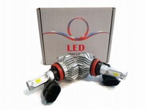ŻARÓWKA LED H11 COB 8000LM 2x20W BARDZO MOCNA